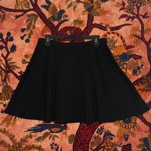 Simple Classic Black Skater Skirt